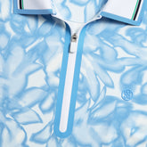 TRIPPY FLORAL SILKY TECH NYLON SLEEVELESS POLO