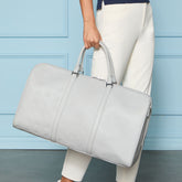 EMBOSSED SKULL & TEES LEATHER WEEKENDER