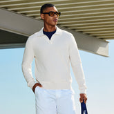 JOHNNY COLLAR COOLING COTTON SWEATER POLO