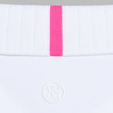 PLEATED COLLAR SILKY TECH NYLON SLEEVELESS POLO