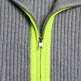 FUNNEL NECK MERINO WOOL SWEATER JACKET