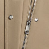 LTD RELEASE LEATHER COLLAR TRI-COTTON CROPPED JACKET