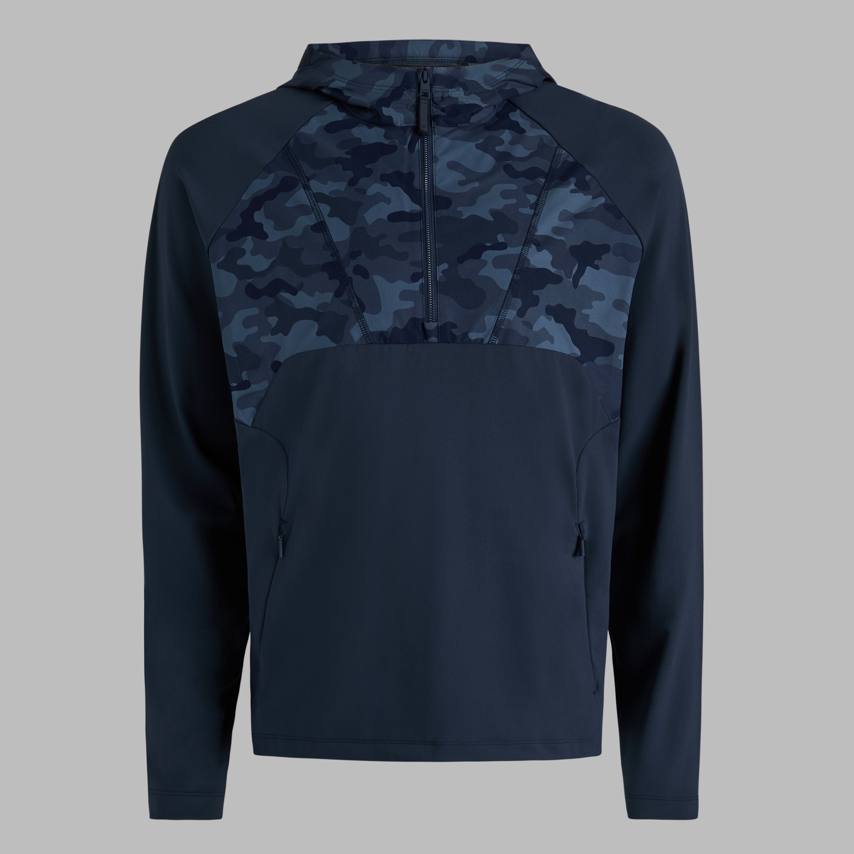 HYBRID 1/4 ZIP HOODED PULLOVER