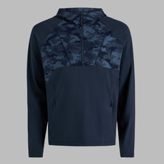 HYBRID 1/4 ZIP HOODED PULLOVER