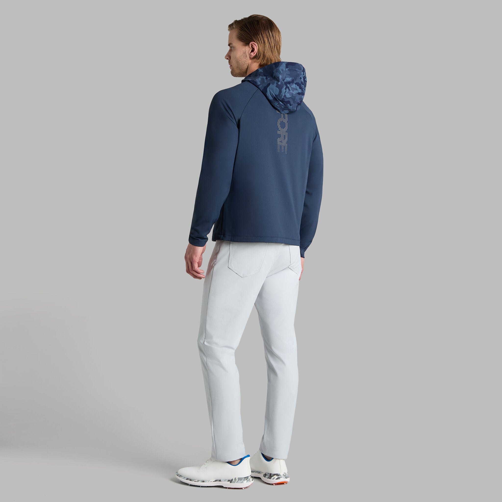 HYBRID 1/4 ZIP HOODED PULLOVER