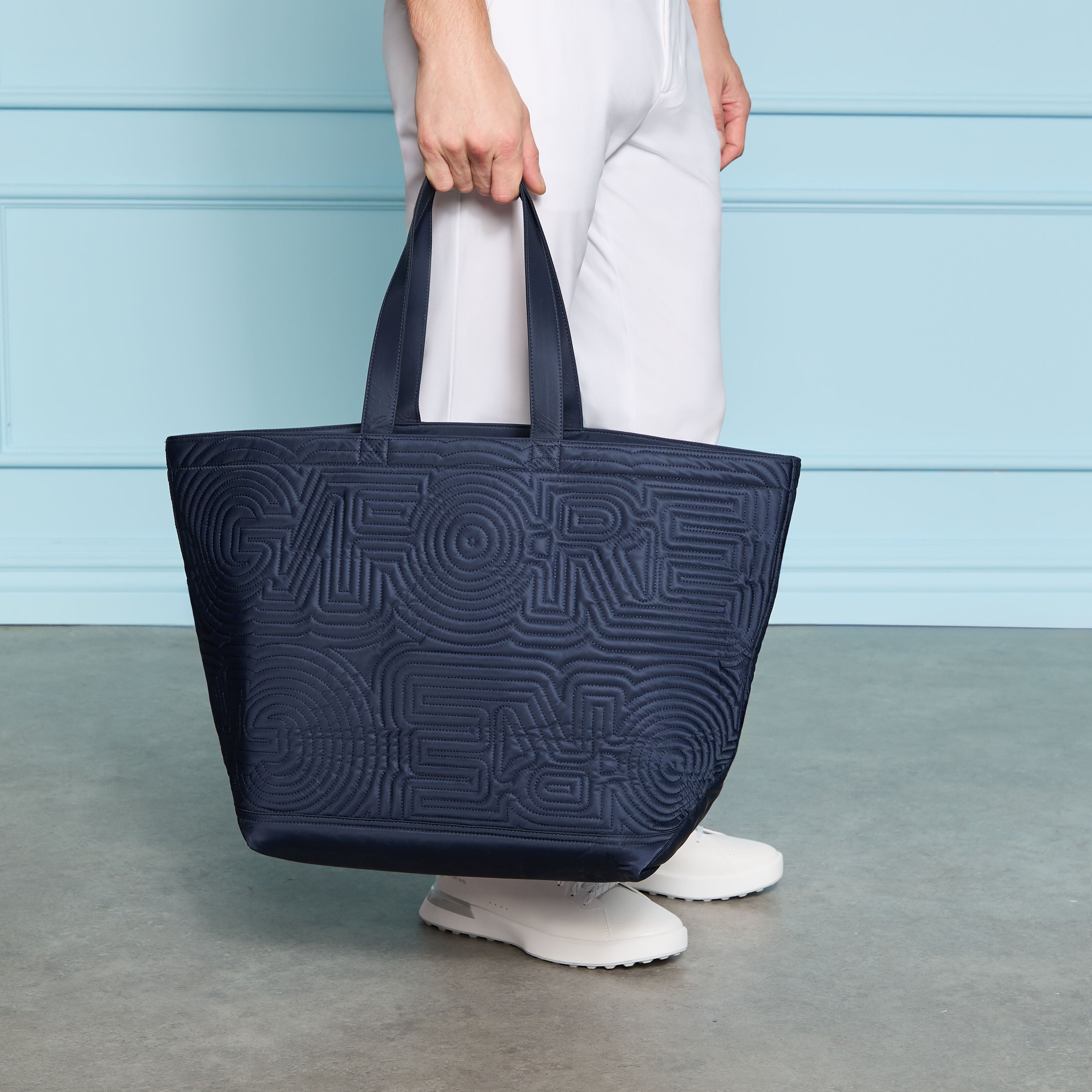 TRIPPY QUILTED CLUB TOTE BAG