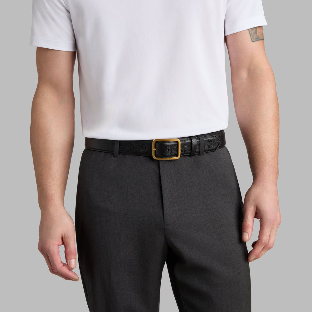 LUXE PEBBLE LEATHER BELT
