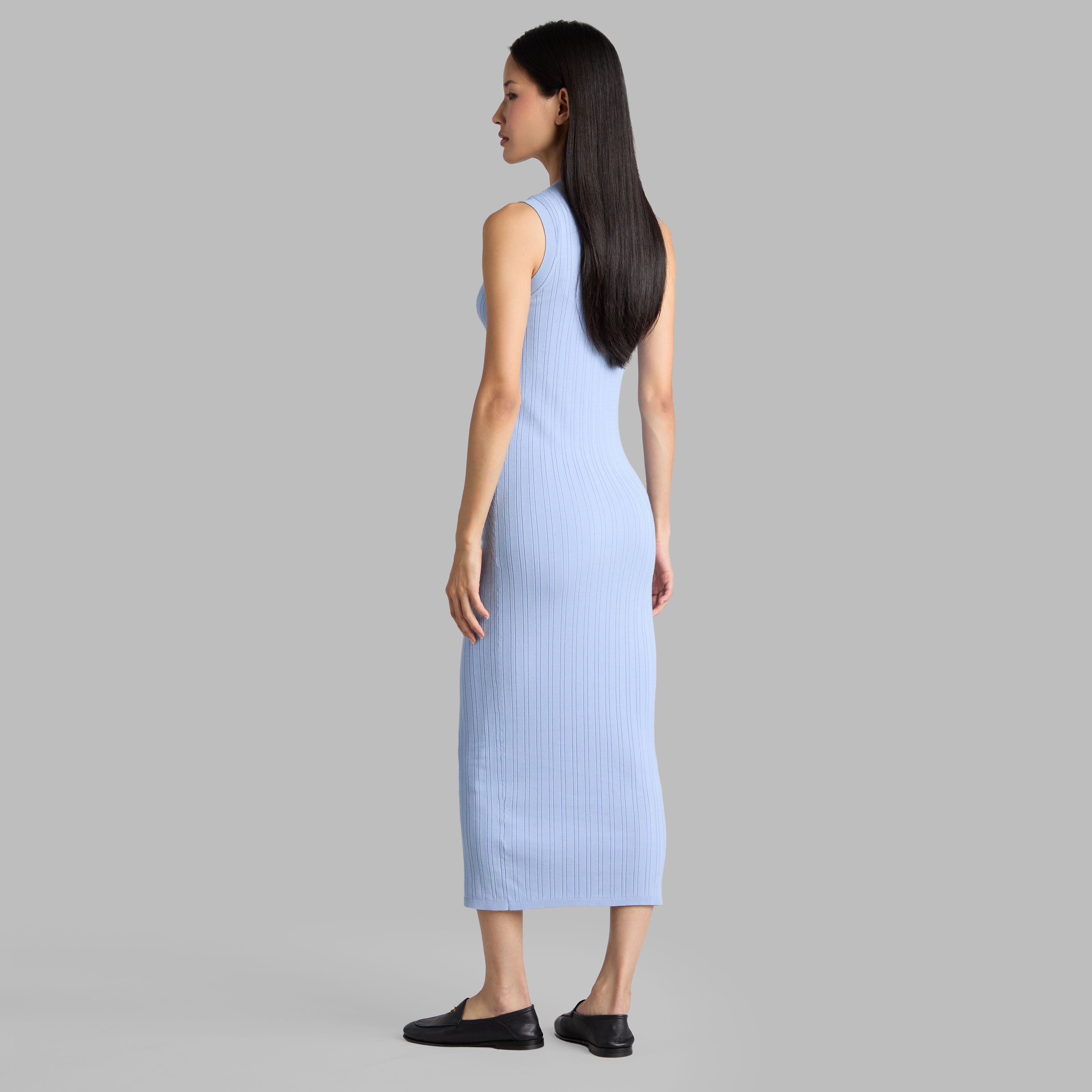 REFINED KNIT SLEEVELESS DRESS