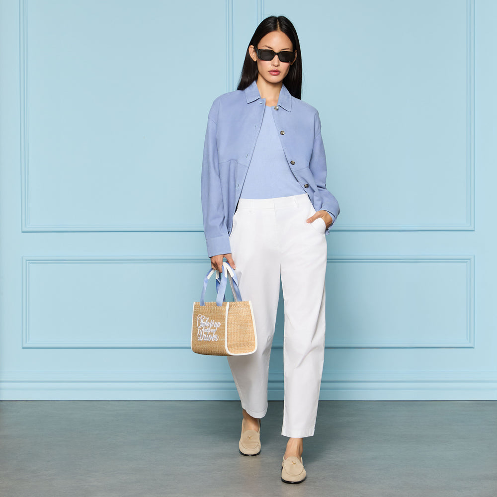 RELAXED FIT SUEDE SHIRT JACKET
