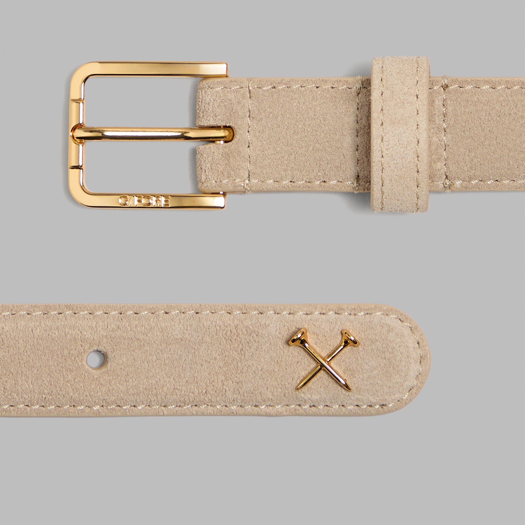METAL TEES SUEDE BELT