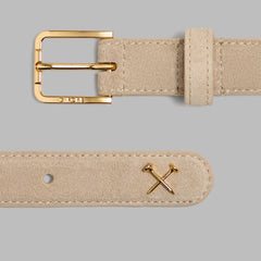 METAL TEES SUEDE BELT