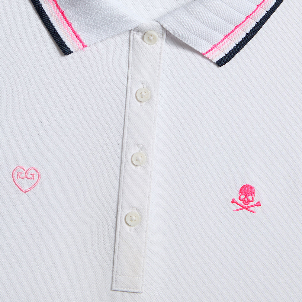 EMBROIDERED TECH PIQUÉ SLEEVELESS PERFORMANCE POLO
