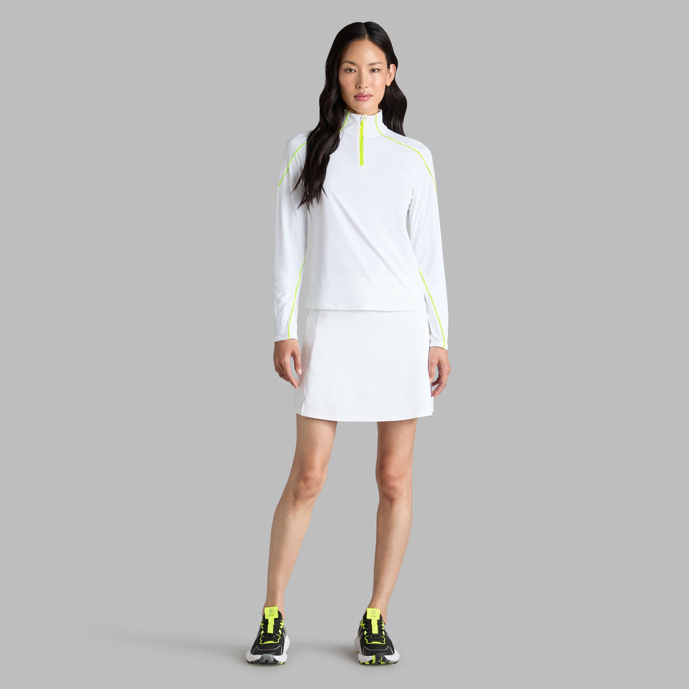 SUN SHIELD SILKY TECH NYLON QUARTER ZIP PULLOVER