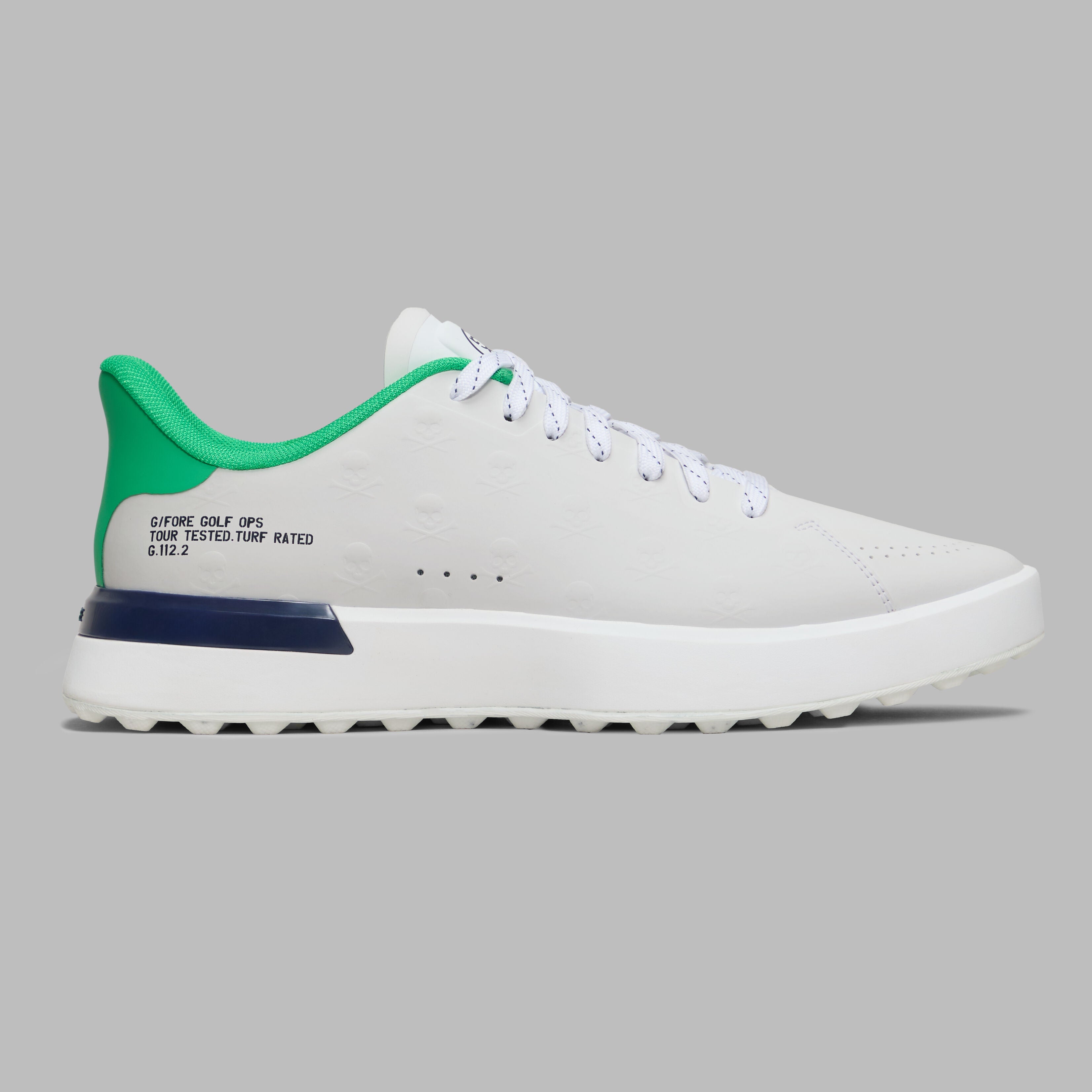 G.112 EMBOSSED SKULL & TEES GOLF SHOE