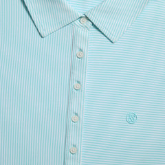 FEEDER STRIPE TECH PIQUÉ SLEEVELESS POLO