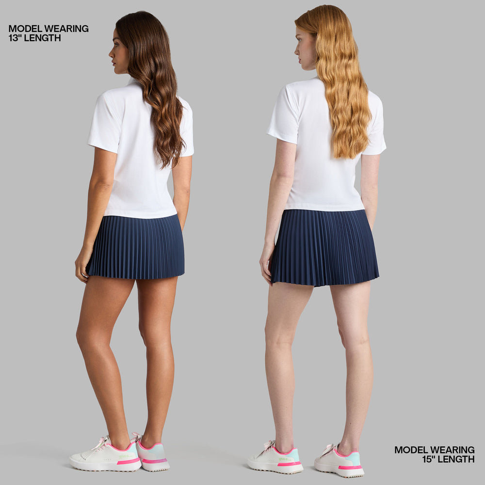MICROPLEAT STRETCH WOVEN HIGHWAISTED SKORT