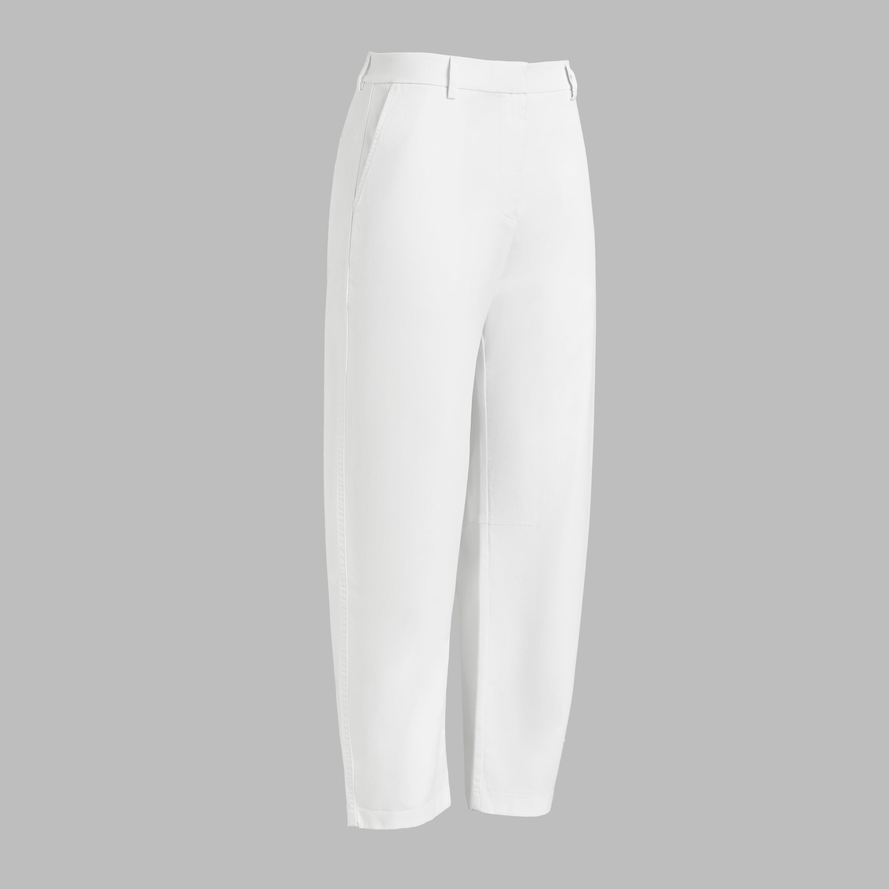 LTD RELEASE STRETCH COTTON GABARDINE BARREL LEG TROUSER