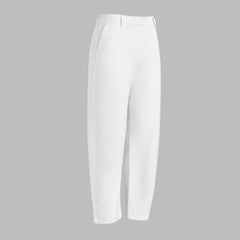 LTD RELEASE STRETCH COTTON GABARDINE BARREL LEG TROUSER
