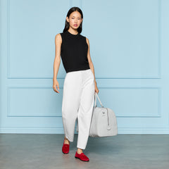 LTD RELEASE STRETCH COTTON GABARDINE BARREL LEG TROUSER