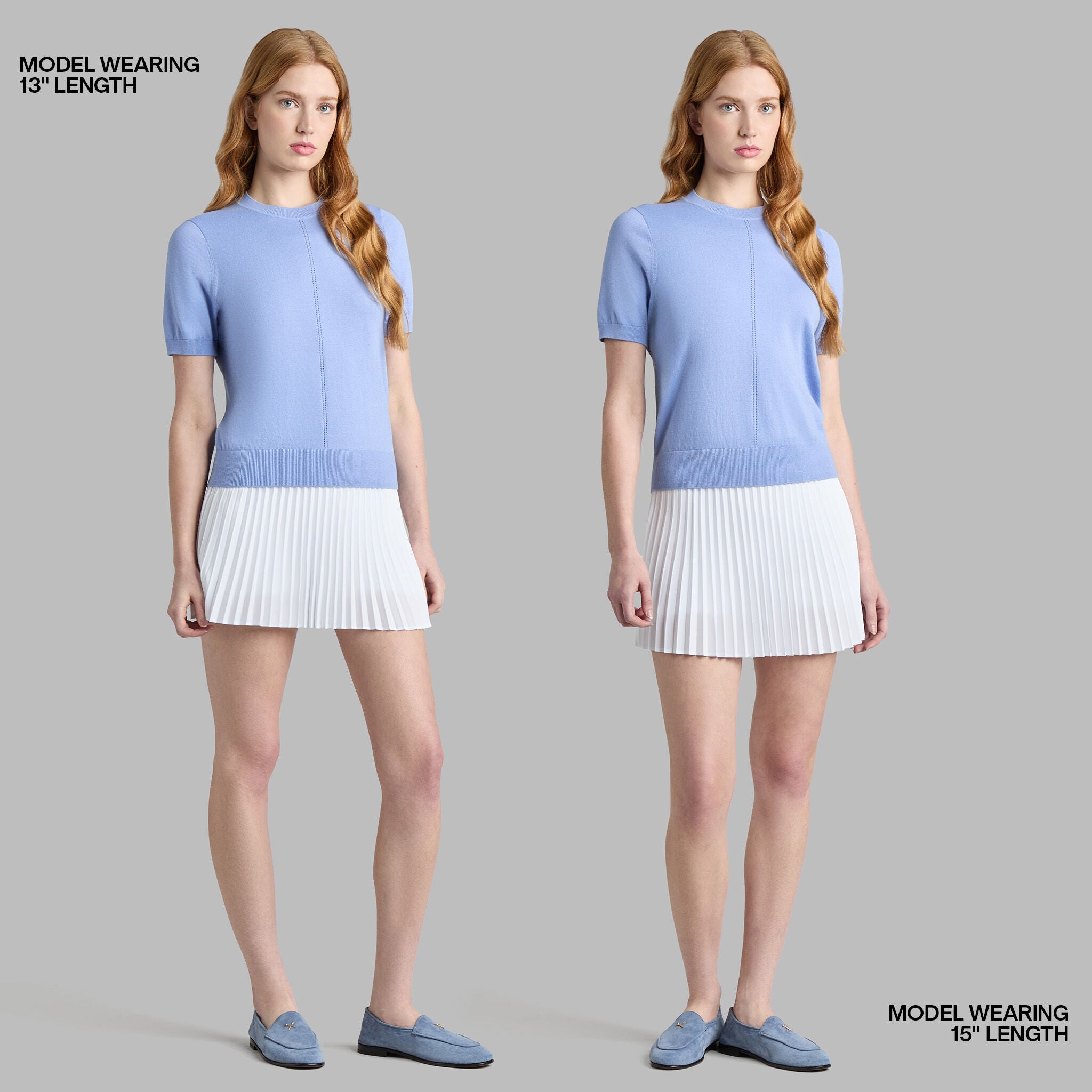 MICROPLEAT STRETCH WOVEN HIGHWAISTED SKORT