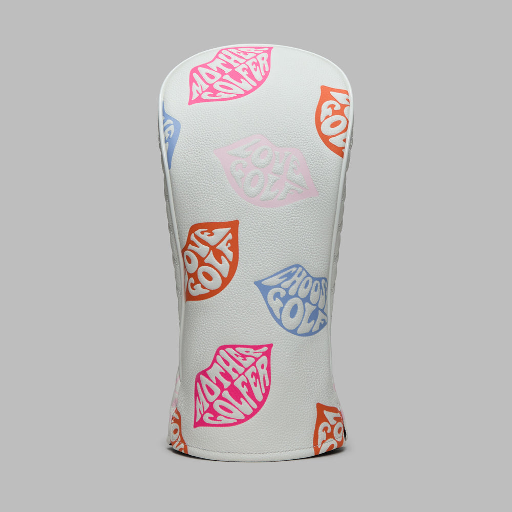 EMBOSSED LOVE G LEATHER DRIVER HEADCOVER