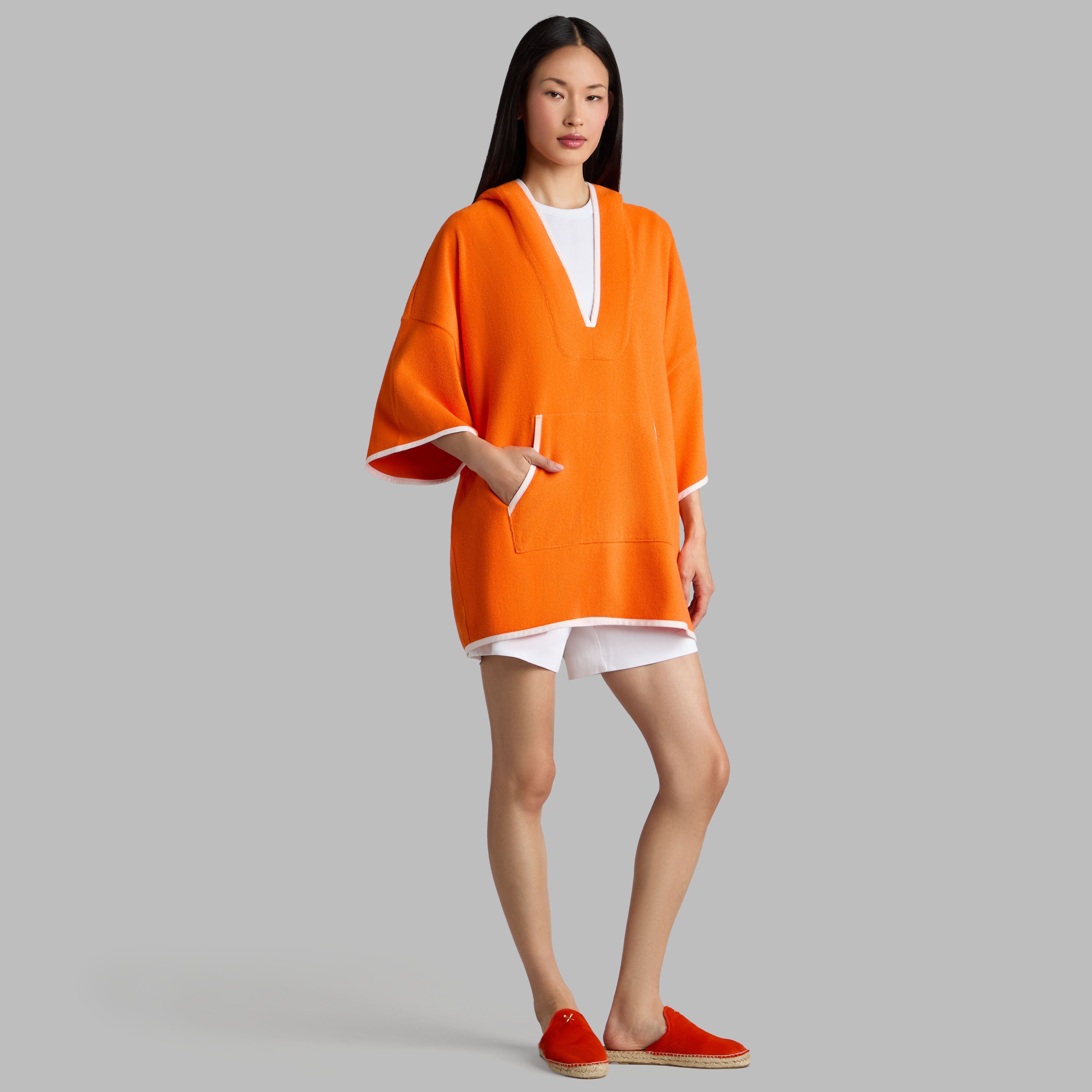COTTON TERRY BEACH PONCHO