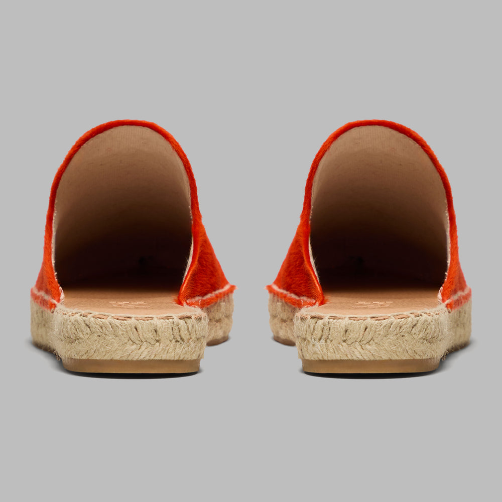 METAL TEES PONY HAIR ESPADRILLE
