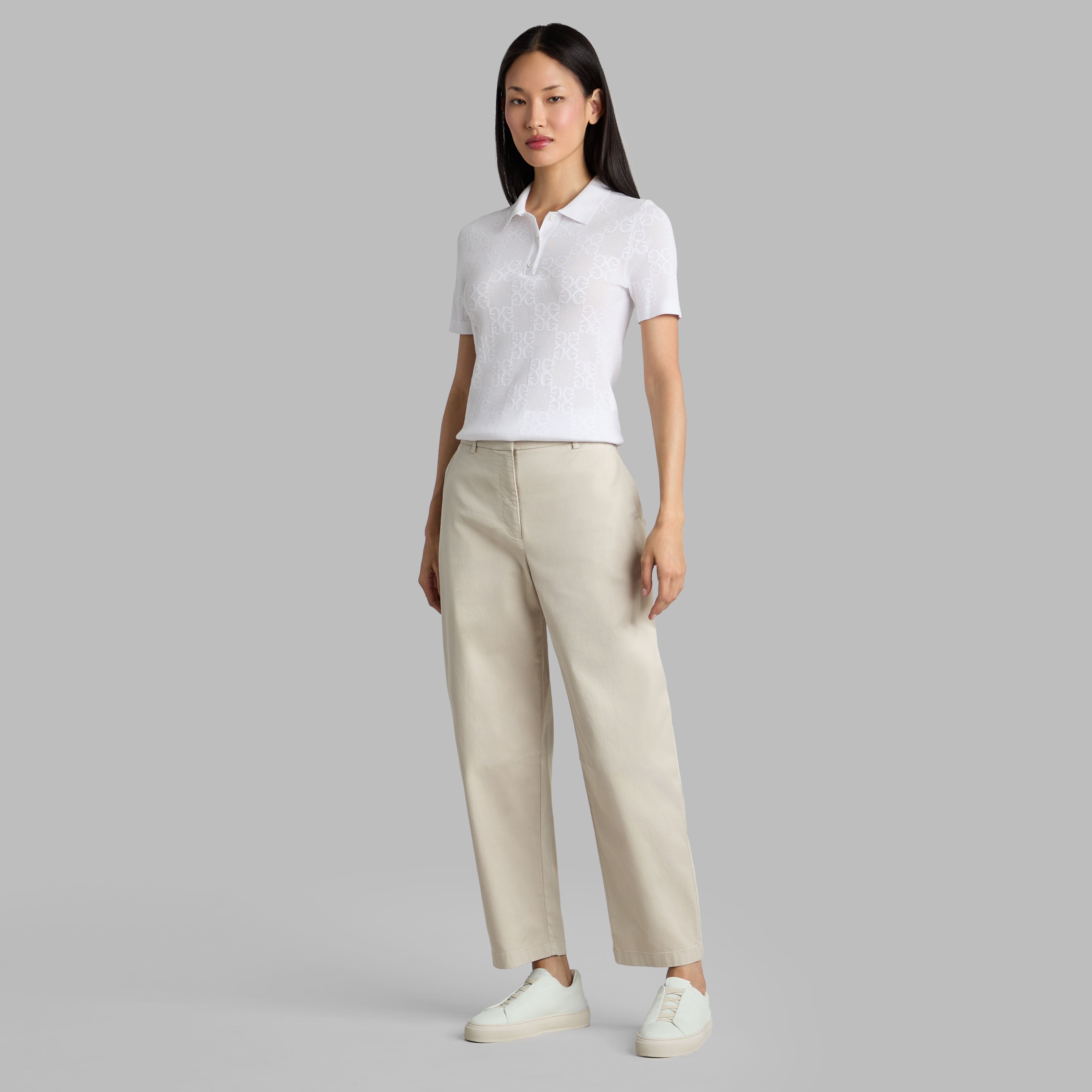 LTD RELEASE STRETCH COTTON GABARDINE BARREL LEG TROUSER