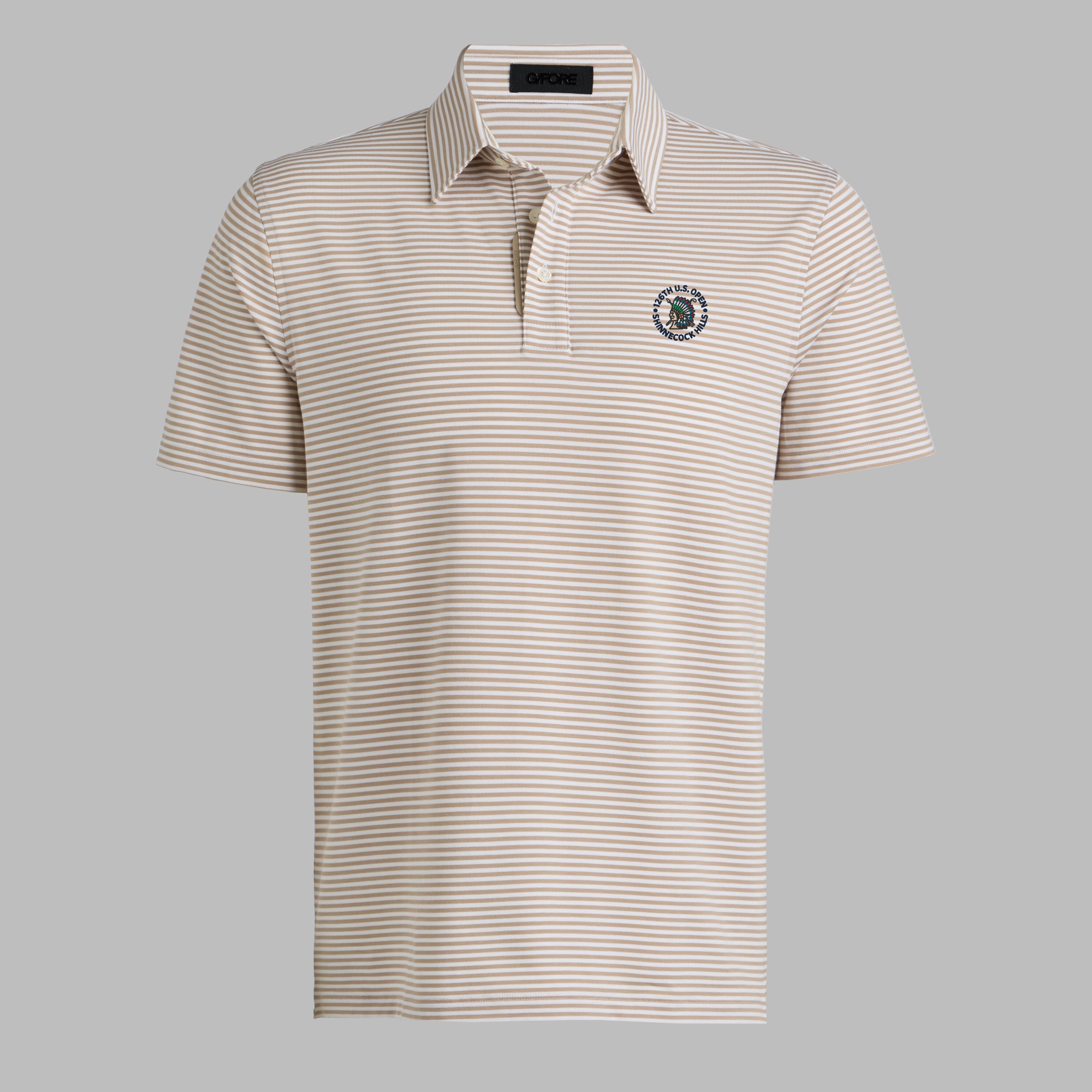 LTD RELEASE 2026 U.S. OPEN ALL PLAY STRIPE STRETCH KNIT POLO