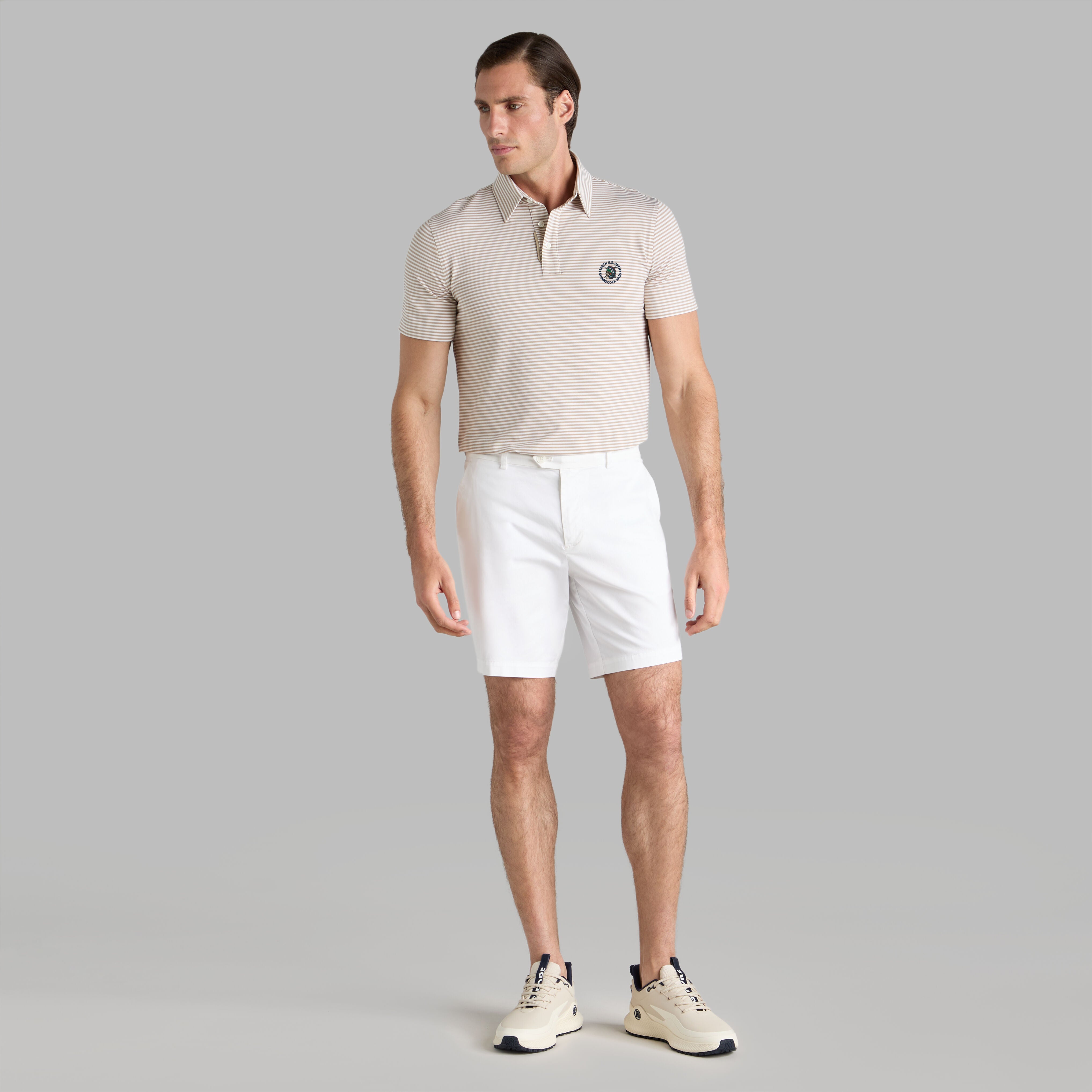LTD RELEASE 2026 U.S. OPEN ALL PLAY STRIPE STRETCH KNIT POLO