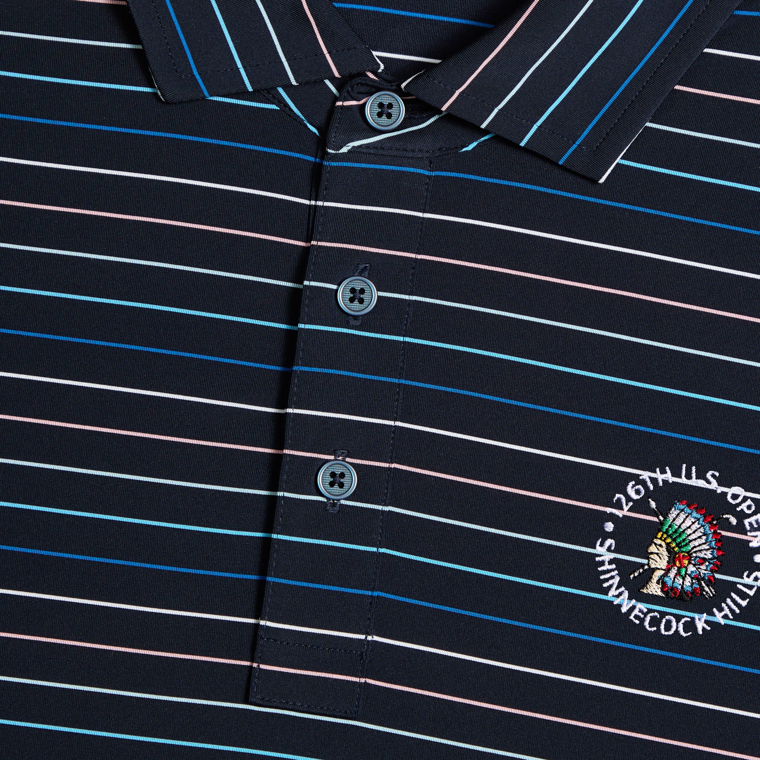 2026 U.S. OPEN MULTI STRIPE TECH JERSEY POLO