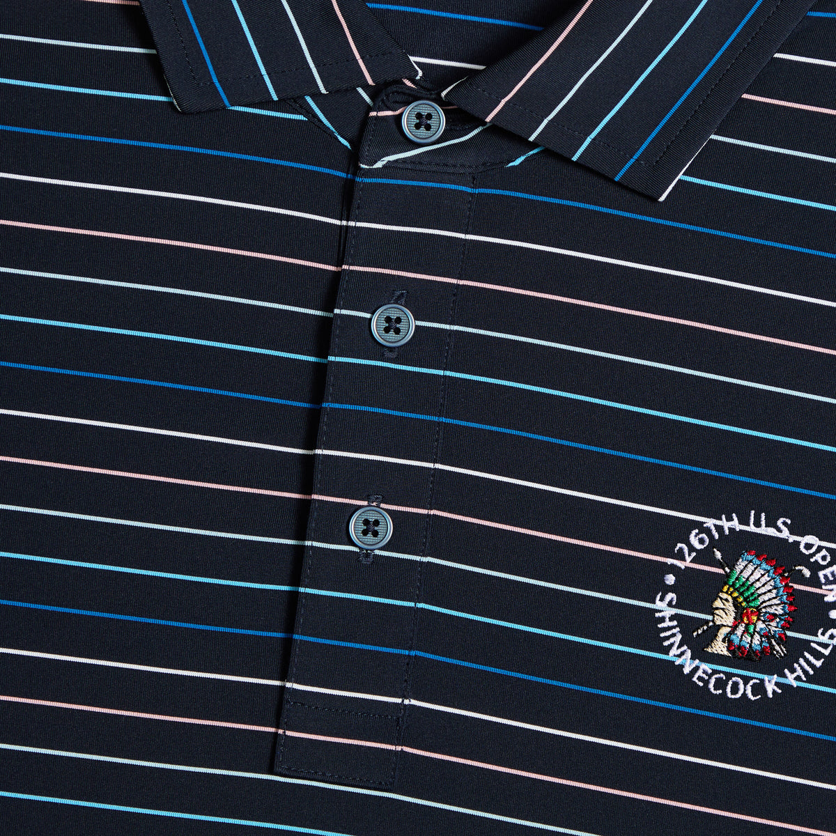 2026 U.S. OPEN MULTI STRIPE TECH JERSEY POLO