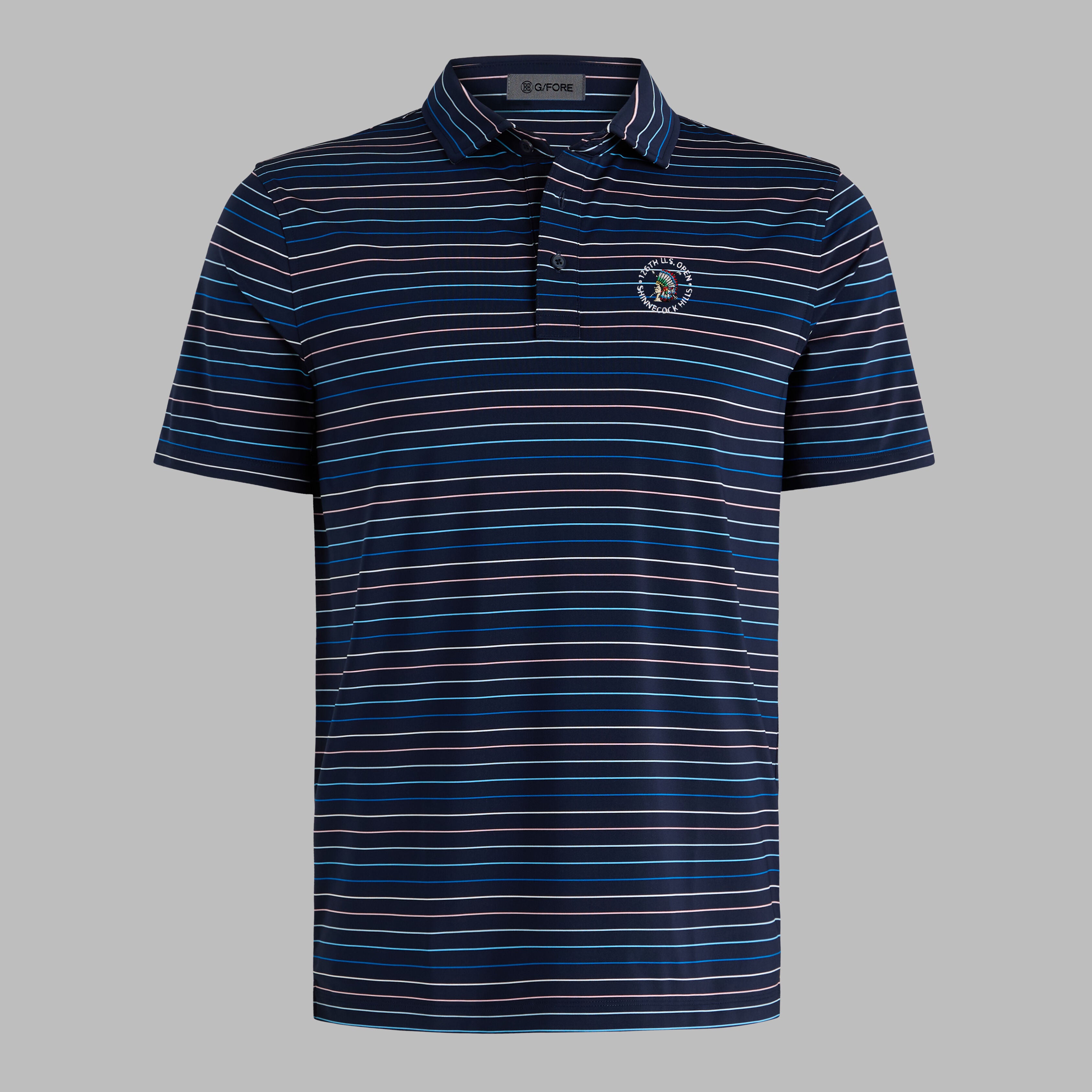 2026 U.S. OPEN MULTI STRIPE TECH JERSEY POLO