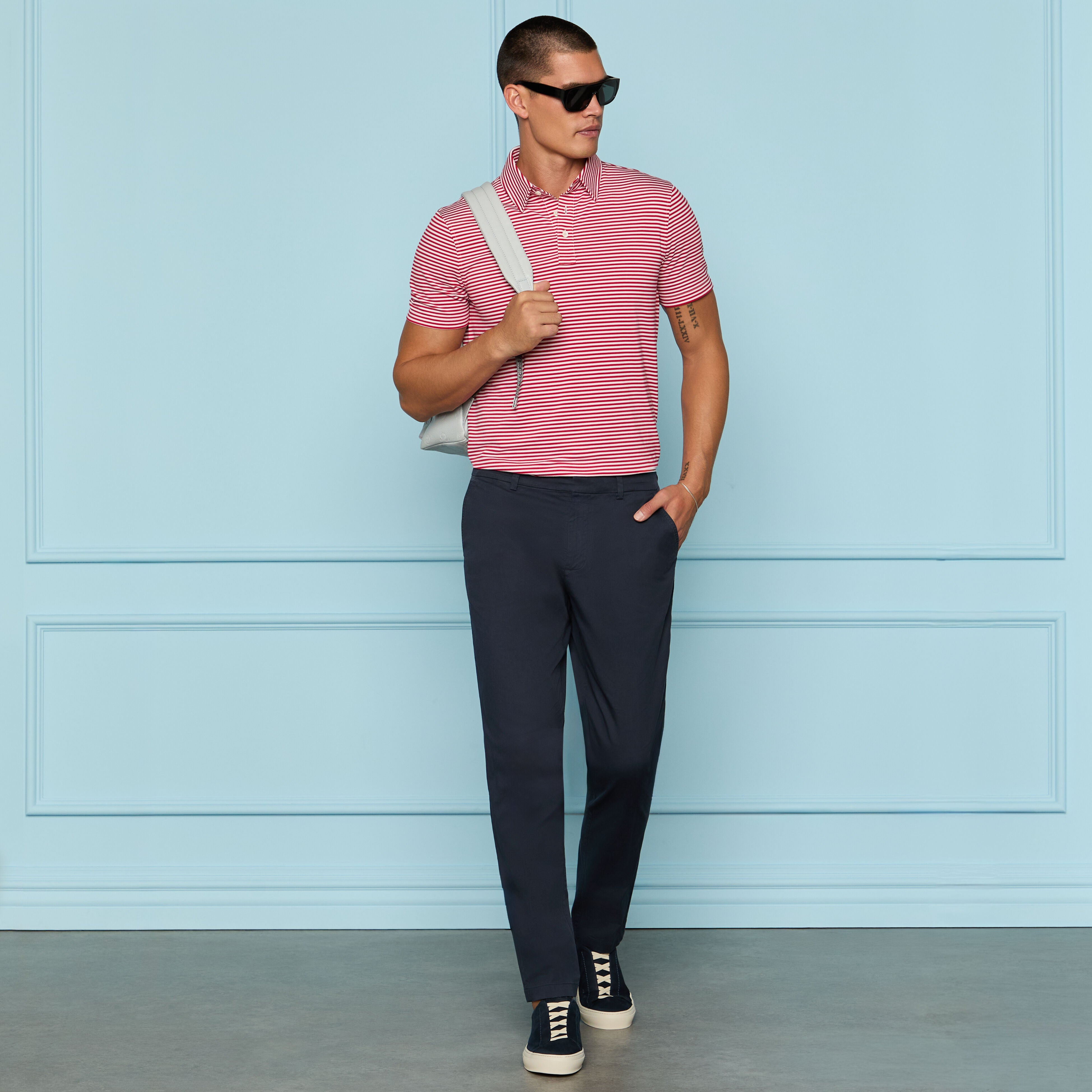 ALL PLAY COTTON STRETCH STRAIGHT LEG TROUSER