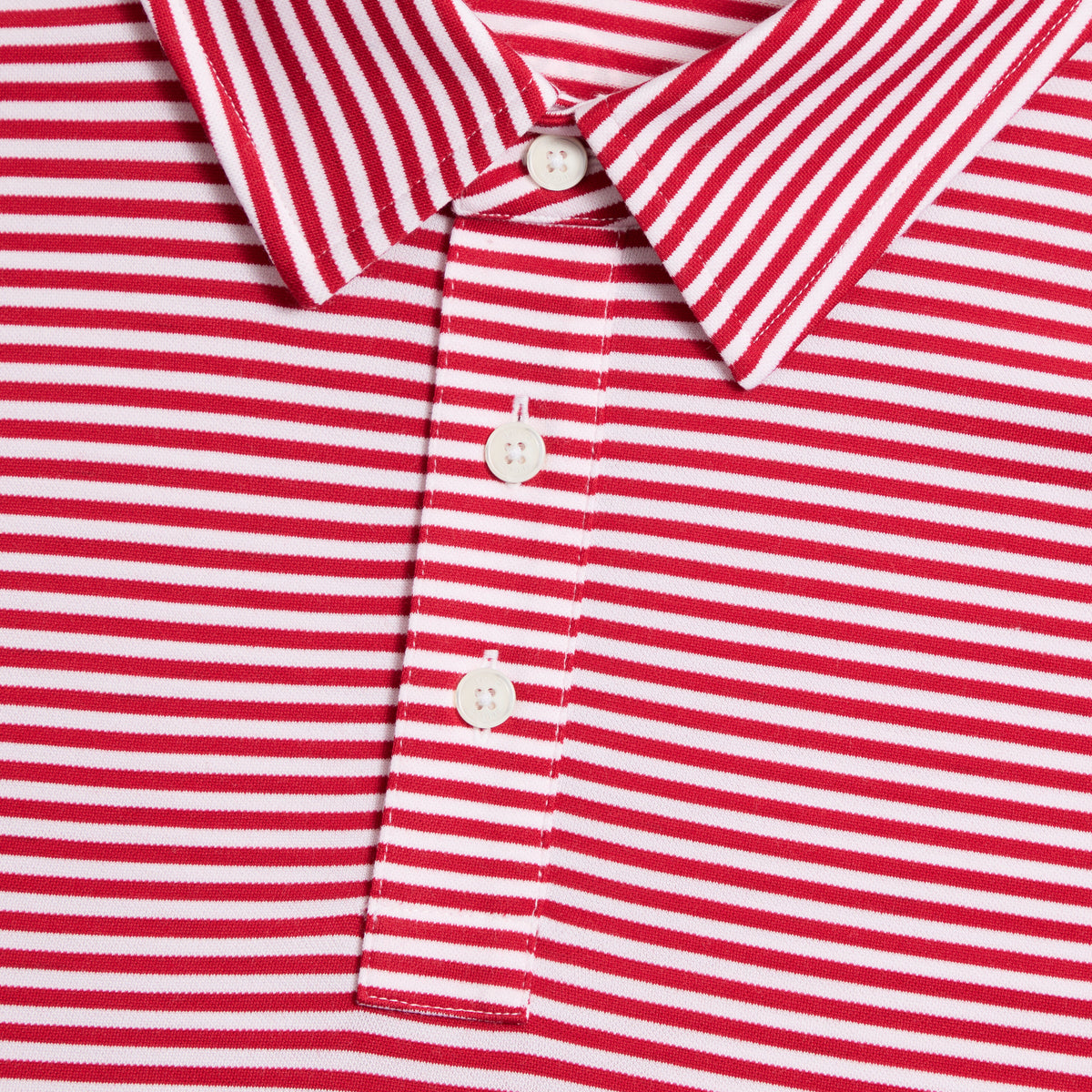 ALL PLAY STRIPE STRETCH KNIT POLO