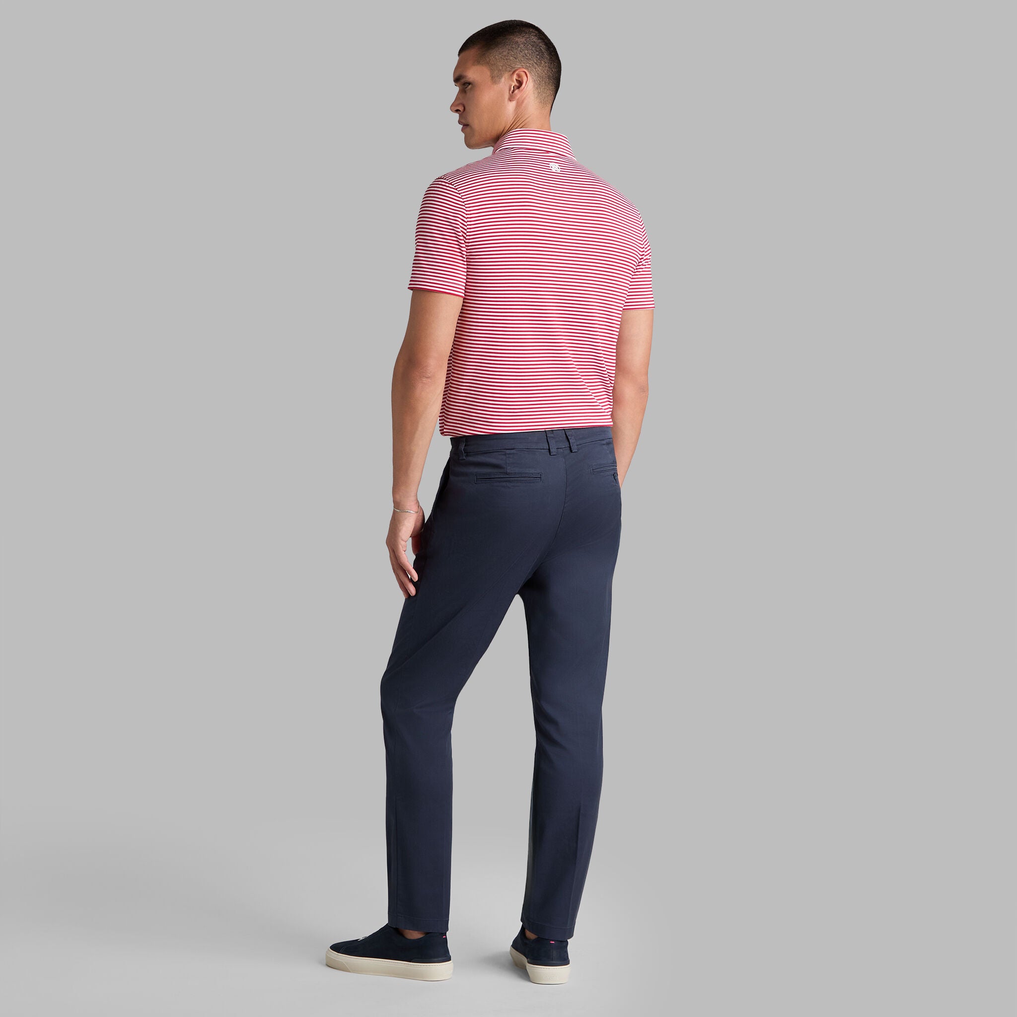 ALL PLAY STRIPE STRETCH KNIT POLO