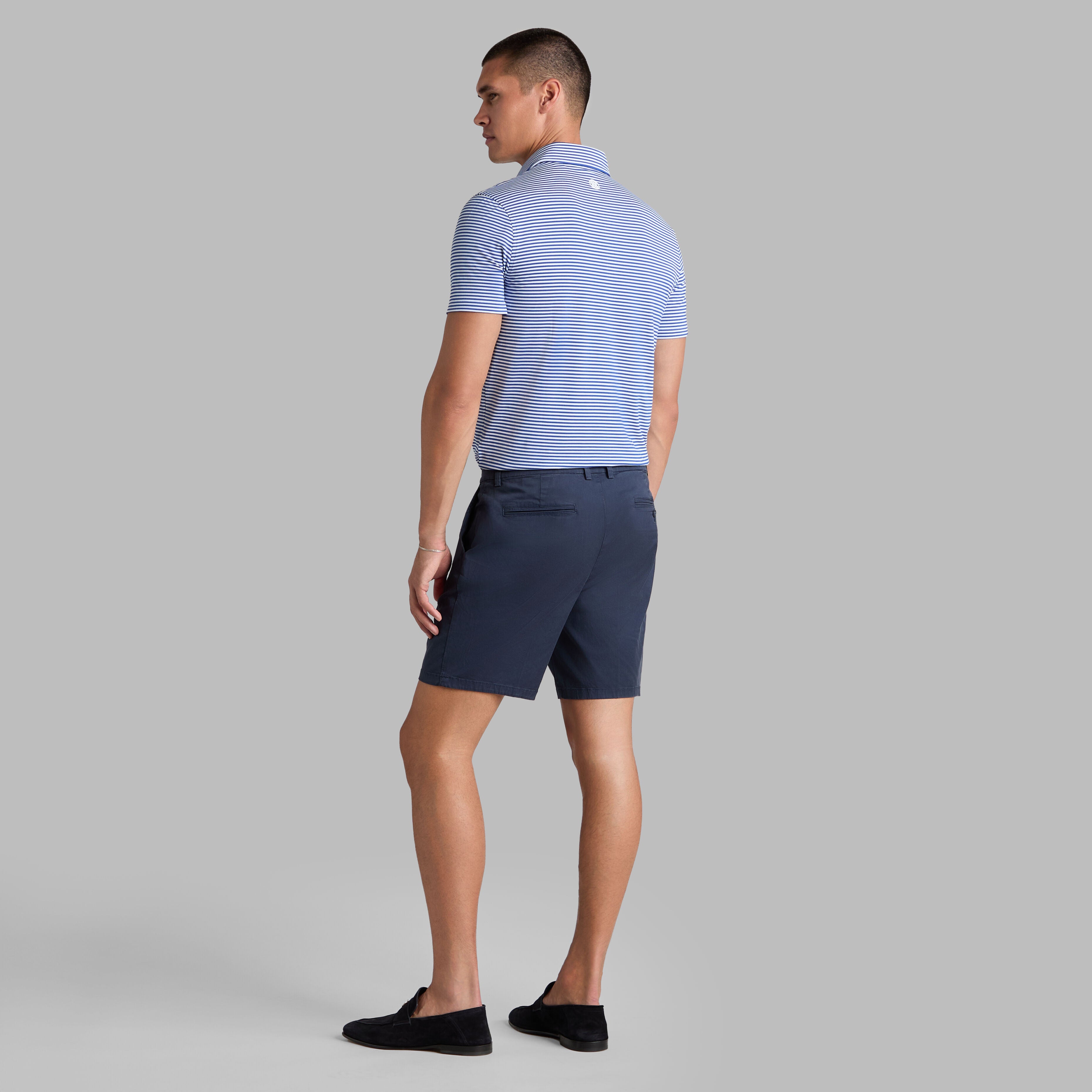 ALL PLAY STRIPE STRETCH KNIT POLO