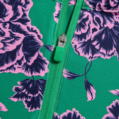 STAMPED FLORAL TECH JERSEY PULLOVER