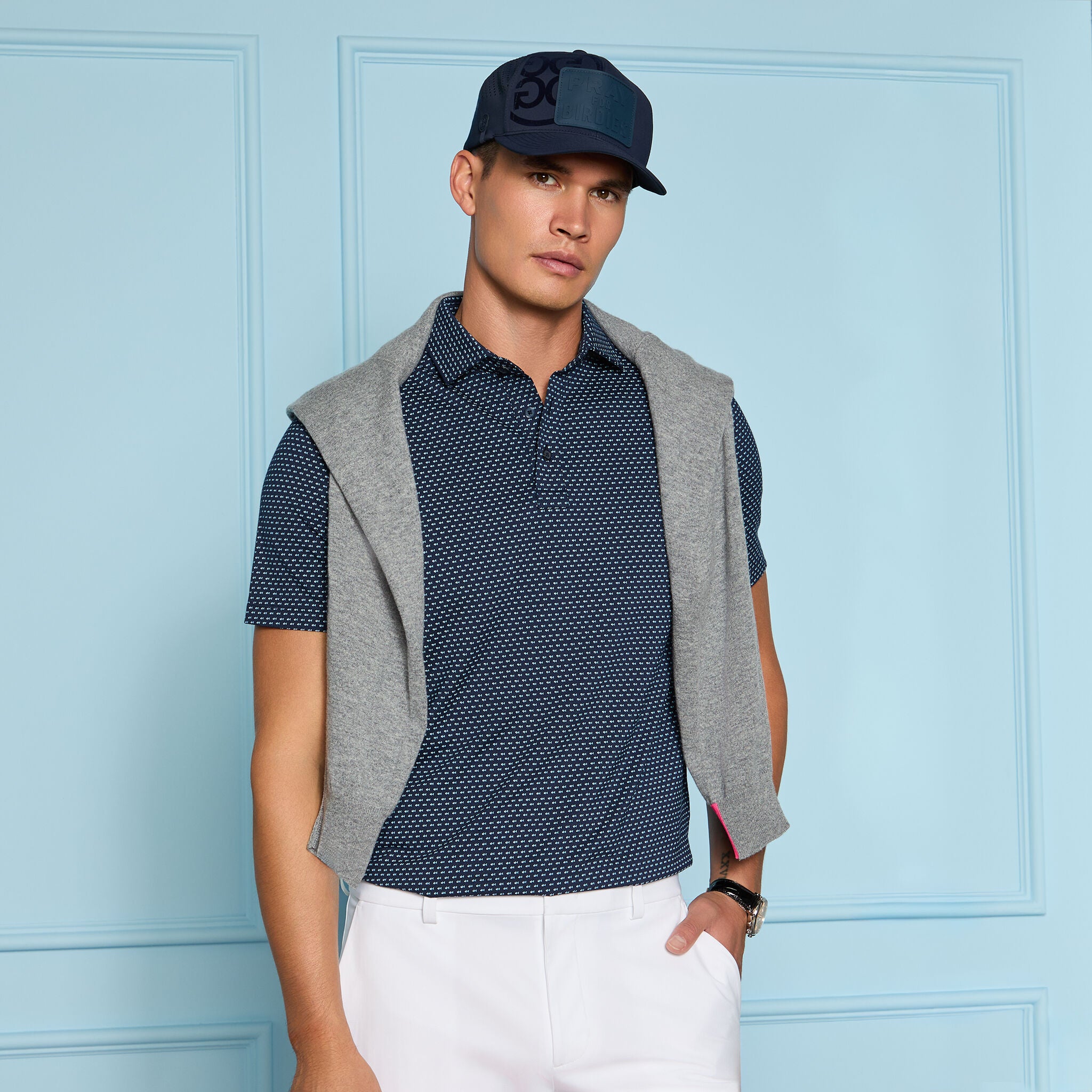 GEO ALL PLAY STRETCH KNIT POLO