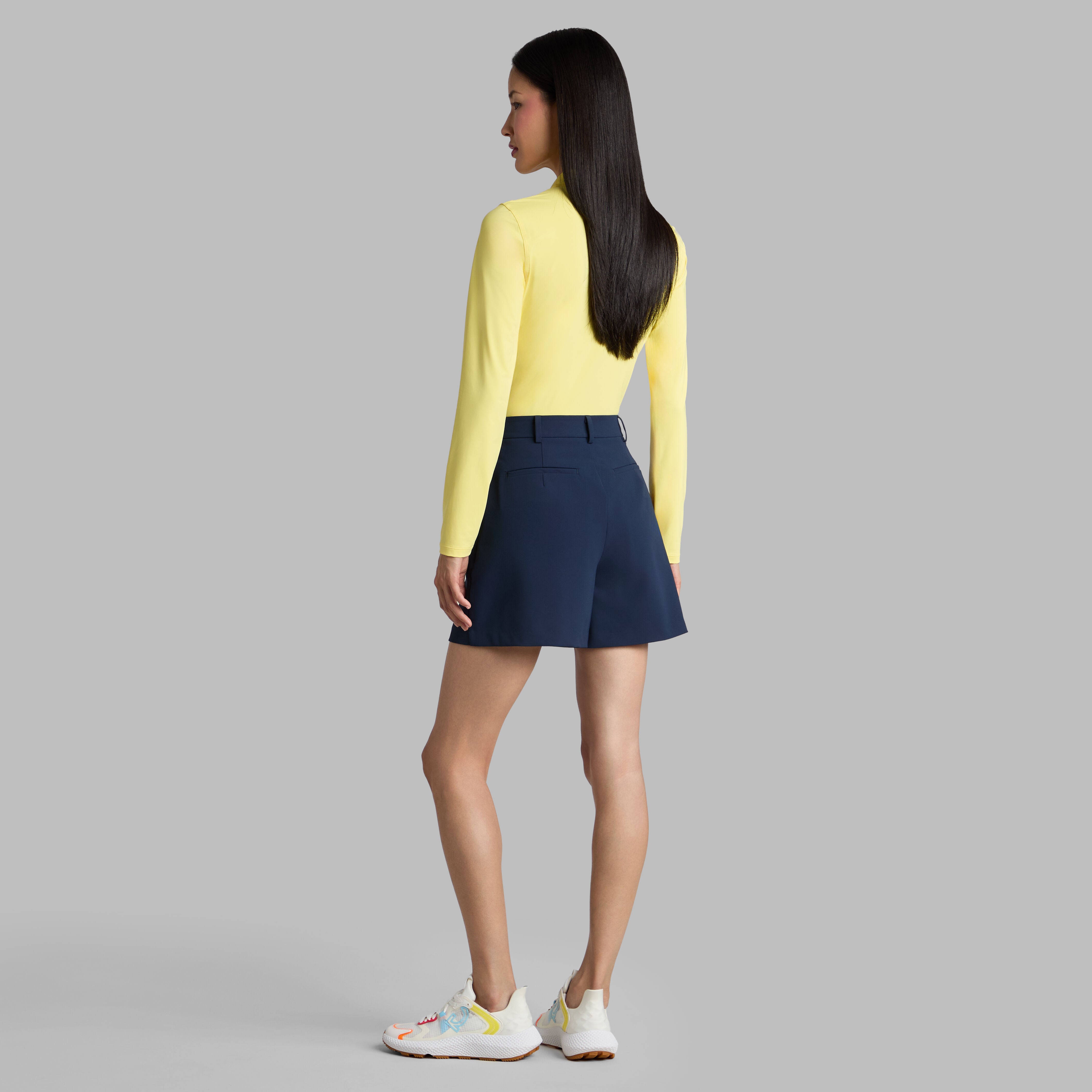 SILKY TECH NYLON LONG SLEEVE 1/4 ZIP POLO