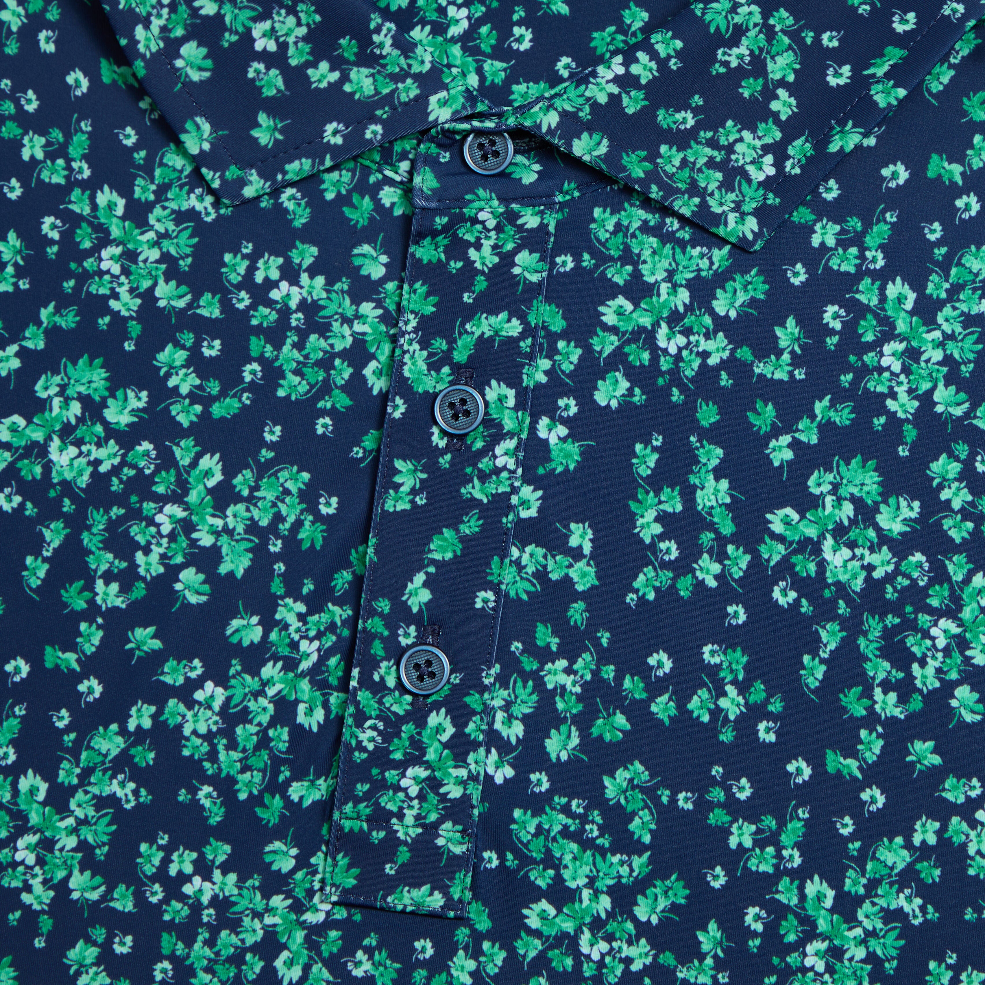 SCATTERED DITZY TECH JERSEY POLO