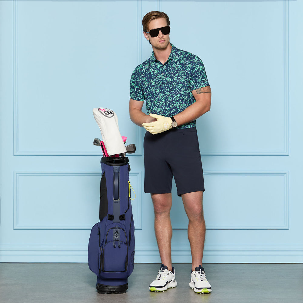 SCATTERED DITZY TECH JERSEY POLO