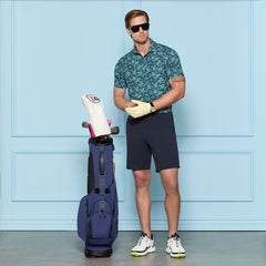 SCATTERED DITZY TECH JERSEY POLO