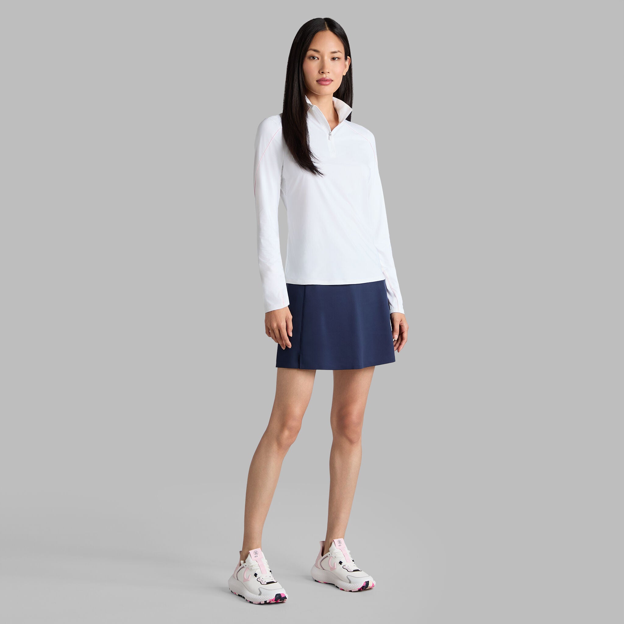 SUN SHIELD SILKY TECH NYLON QUARTER ZIP PULLOVER