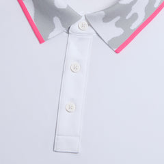 CAMO COLLAR PERFORMANCE PIQUE POLO