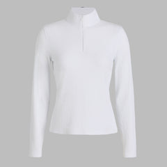 FITTED RIB 1/4 ZIP PULLOVER