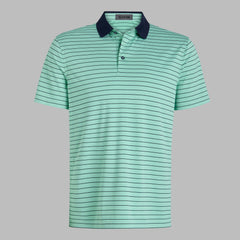 HERRINGBONE STRIPE TECH JERSEY POLO