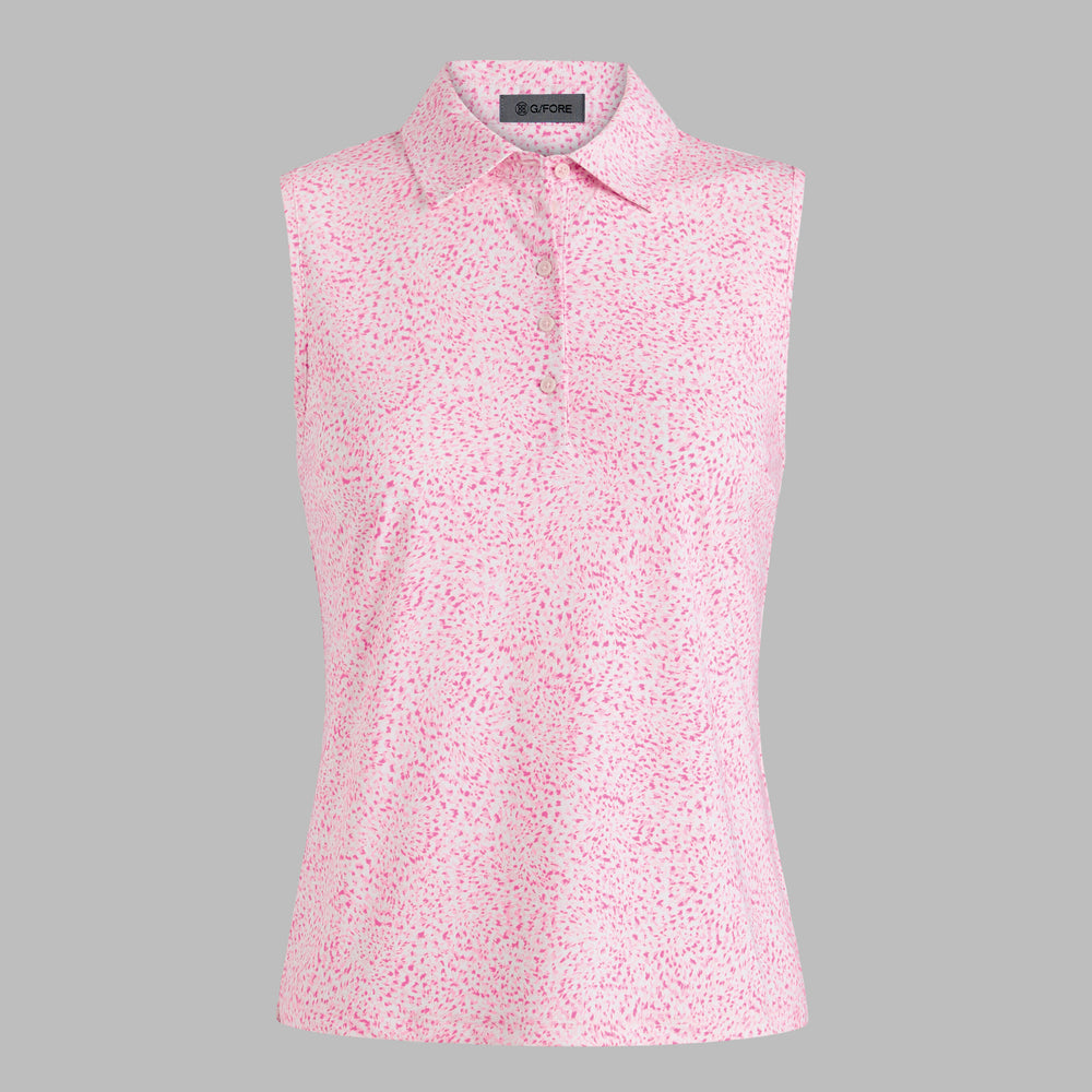 FIREWORKS SILKY TECH NYLON SLEEVELESS POLO