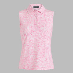 FIREWORKS SILKY TECH NYLON SLEEVELESS POLO
