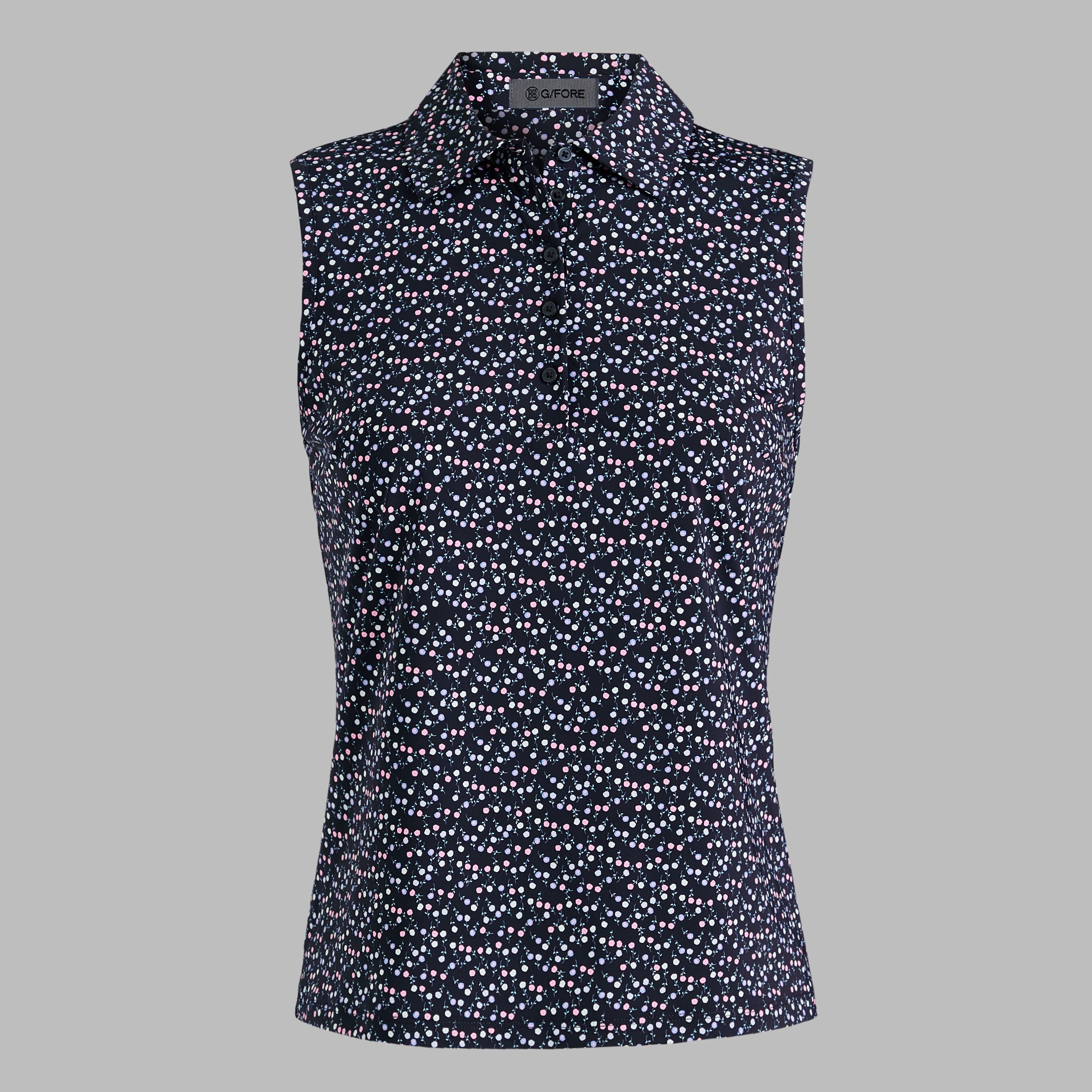 AYE POPPY SILKY TECH NYLON SLEEVELESS POLO